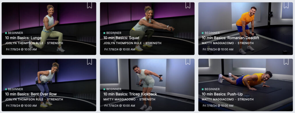 Peloton's Strength Basics Collection